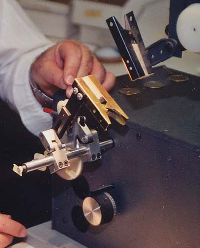 Numerically controlled winder being set up.